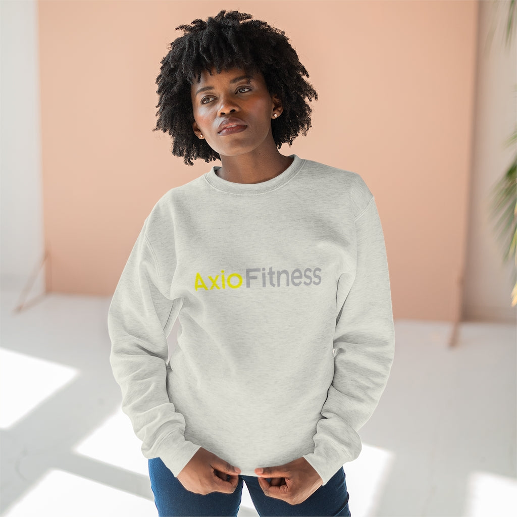 Unisex Premium Crewneck Sweatshirt Big Logo Back